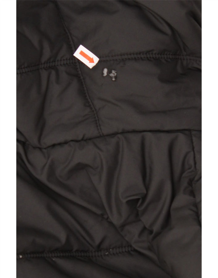 JACK WOLFSKIN Veste matelassée à capuche pour homme UK 40 Medium Noir Polyester