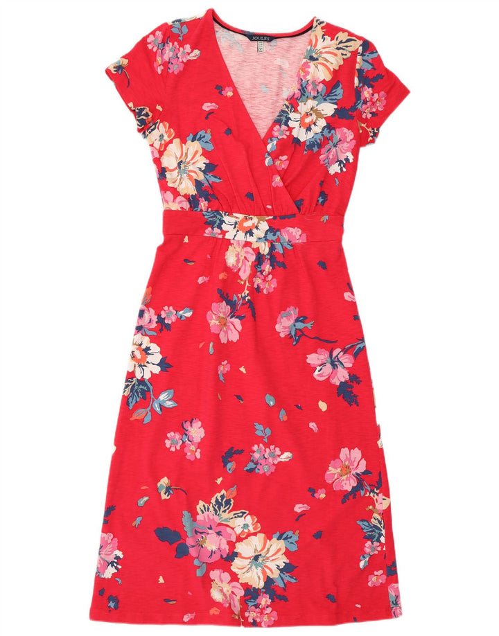 JOULES Robe fourreau pour femme UK 8 Petit coton floral rose