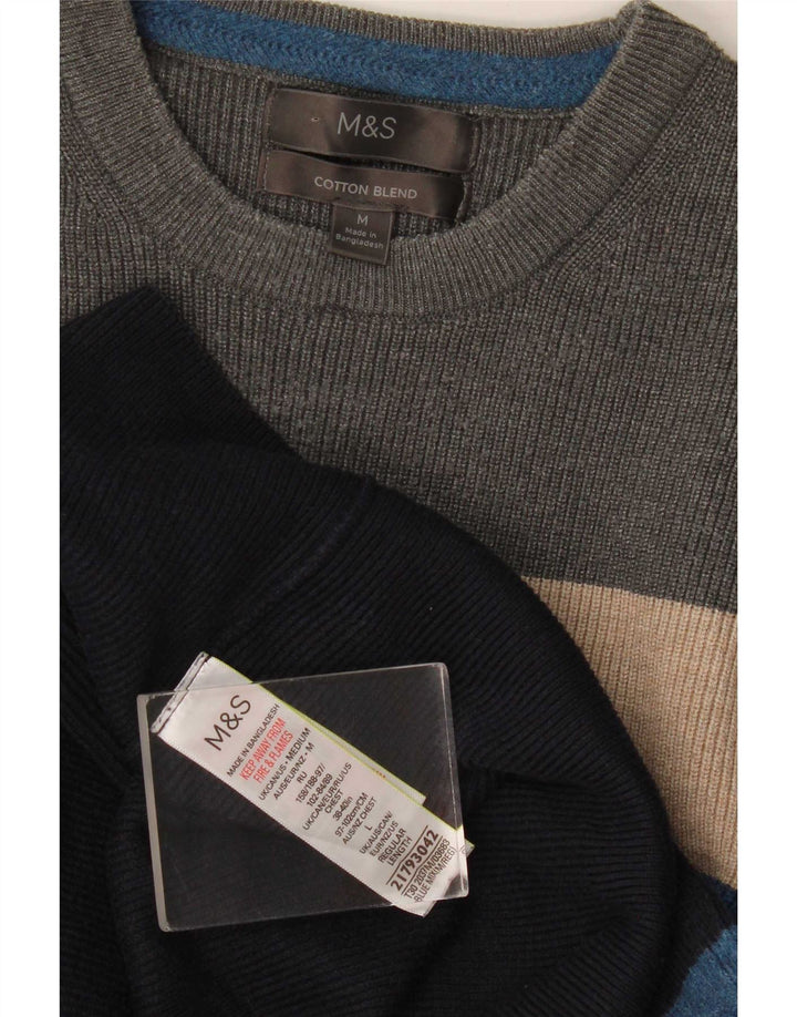 Marks & Spencer Pull Ras du Cou Pull Homme Multicolore Moyen