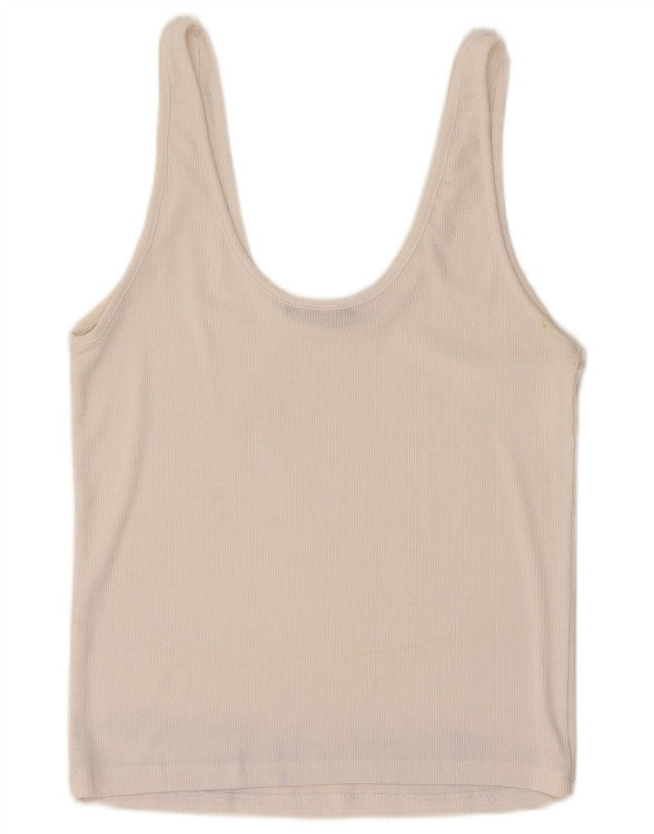 Zara Femme Cami Top UK 12 Medium Blanc