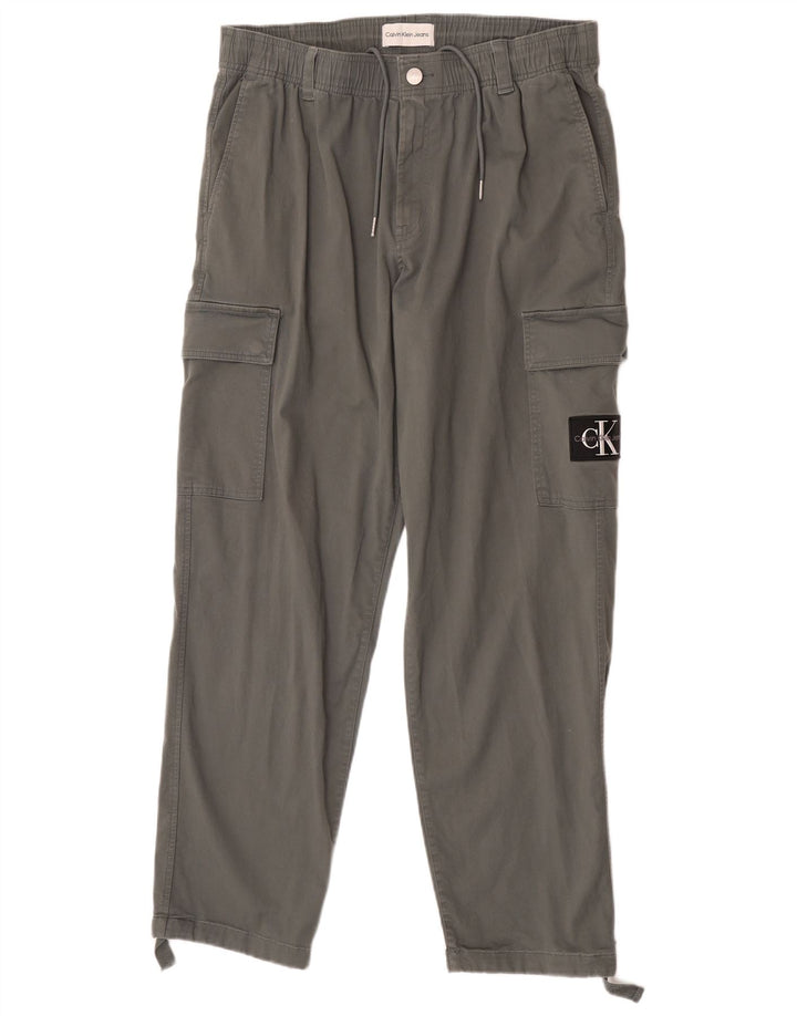 Calvin Klein Pantalon cargo pour homme W34 L32 Gris Coton