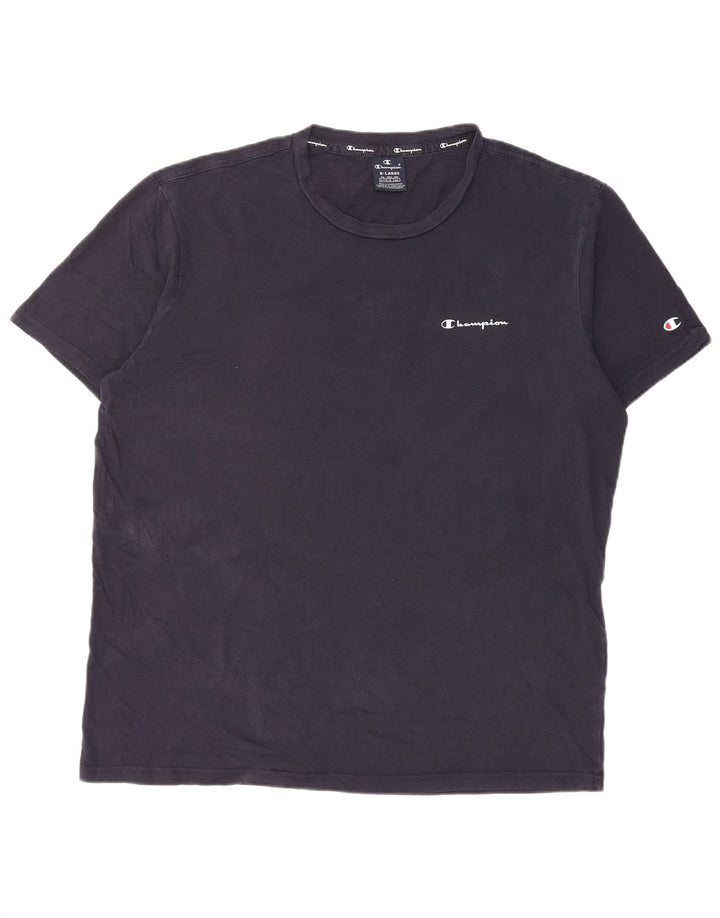 Champion T-Shirt Homme Top XL Bleu Marine