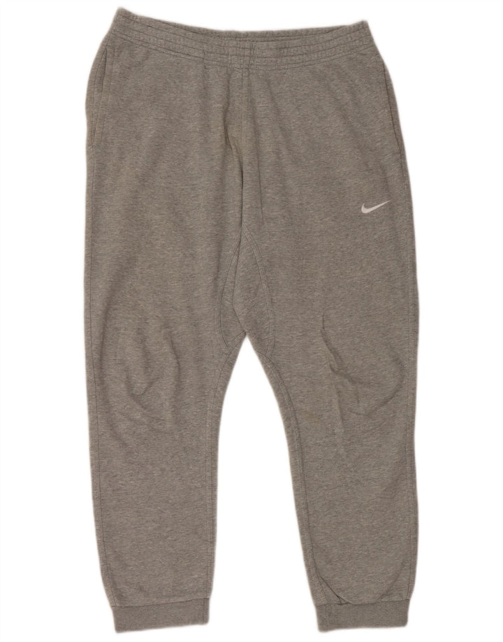 Nike Pantalon de survêtement pour homme en coton moucheté Gris Taille L