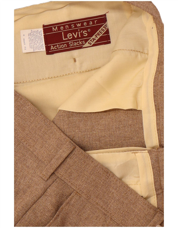 LEVI'S Pantalon de Costume Droit Action Slacks Homme W36 L31 Marron
