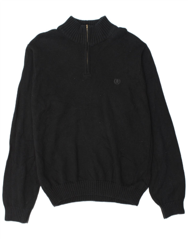 Izod Pull col zippé homme XL coton noir