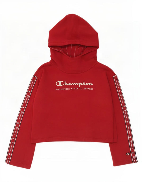 Champion Sweat-shirt court graphique pour femme UK 14 Rouge moyen