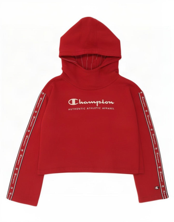 Champion Sweat-shirt court graphique pour femme UK 14 Rouge moyen