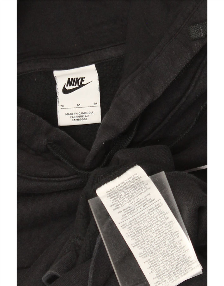 Nike Pull à capuche graphique en coton noir moyen pour homme