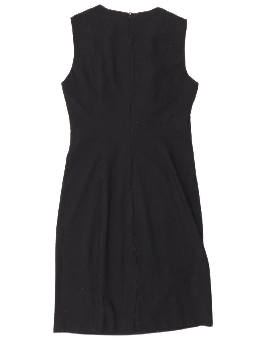 Zara Robe fourreau sans manches pour femme EU 42 Large Noir