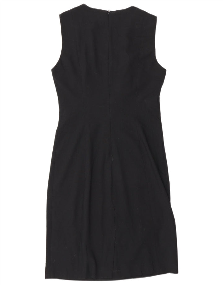 Zara Robe fourreau sans manches pour femme EU 42 Large Noir
