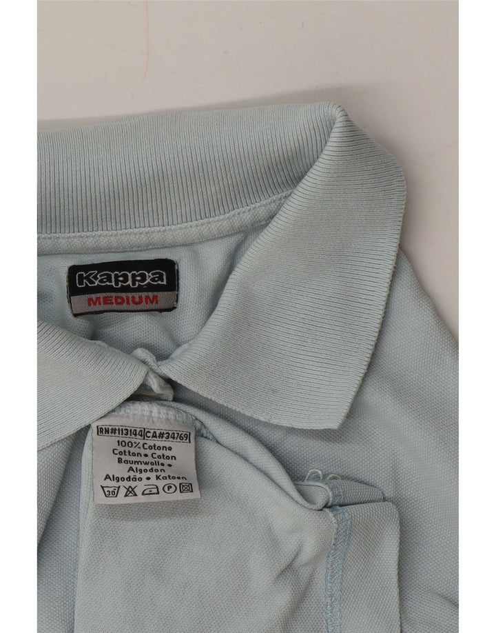 Kappa Polo Femme UK 12 Bleu Moyen Coton