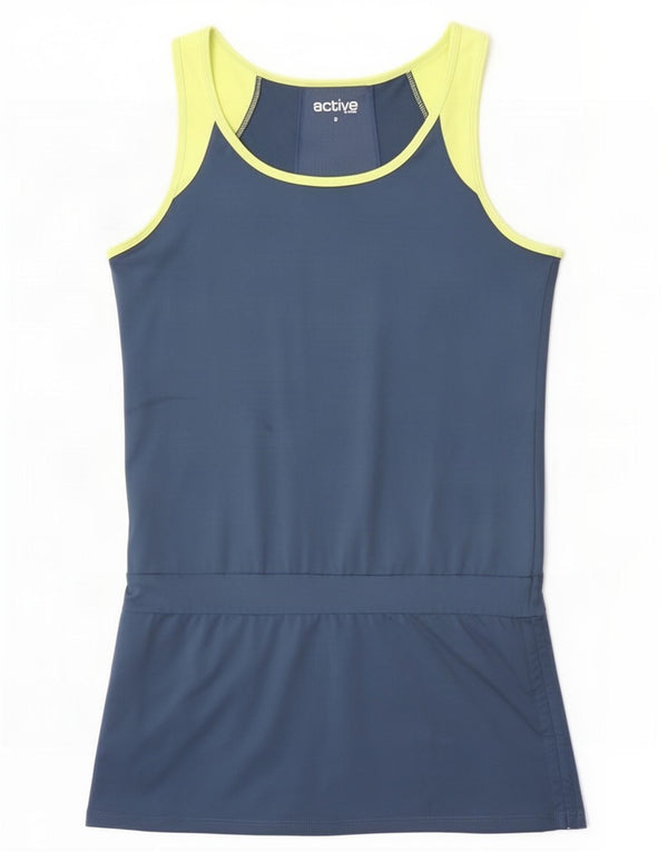 Tchibo Robe de tennis sans manches pour femme UK 10 Small Bleu marine Colourblock