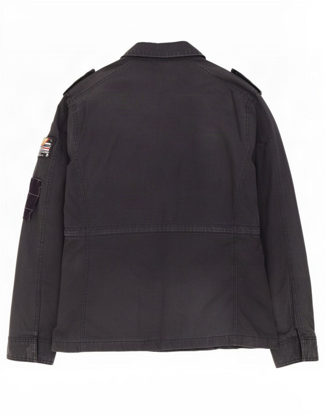 Superdry Veste militaire pour homme UK 38 Coton noir moyen