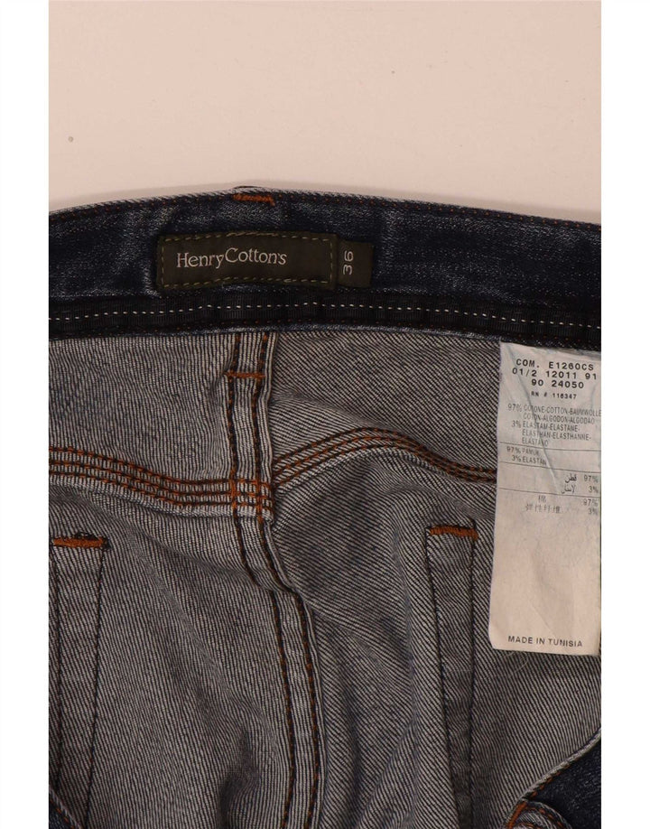 Henry Cottons Jean droit homme W36 L32 bleu coton