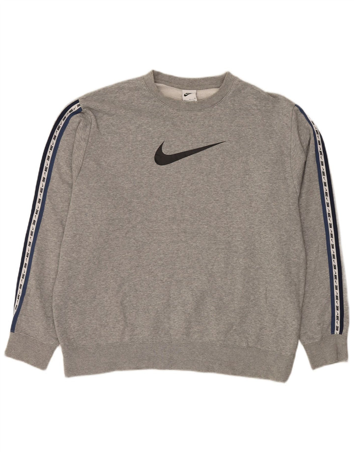 NIKE Sweat-shirt graphique pour homme XL Gris Coton