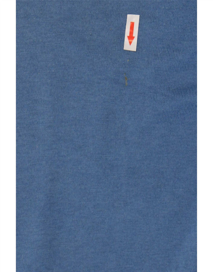 Massimo Dutti Pull col roulé pour femme UK 14 Bleu moyen Soie
