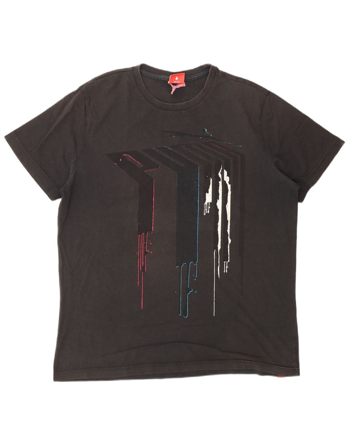 PUMA T-shirt graphique pour hommes, grand, noir