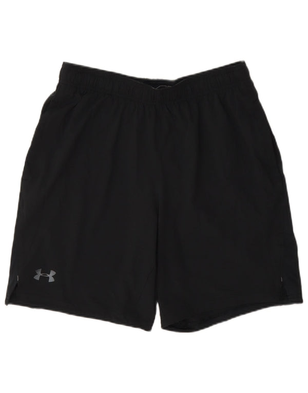 Under Armour Short de Sport Heat Gear Homme Bleu Marine Moyen