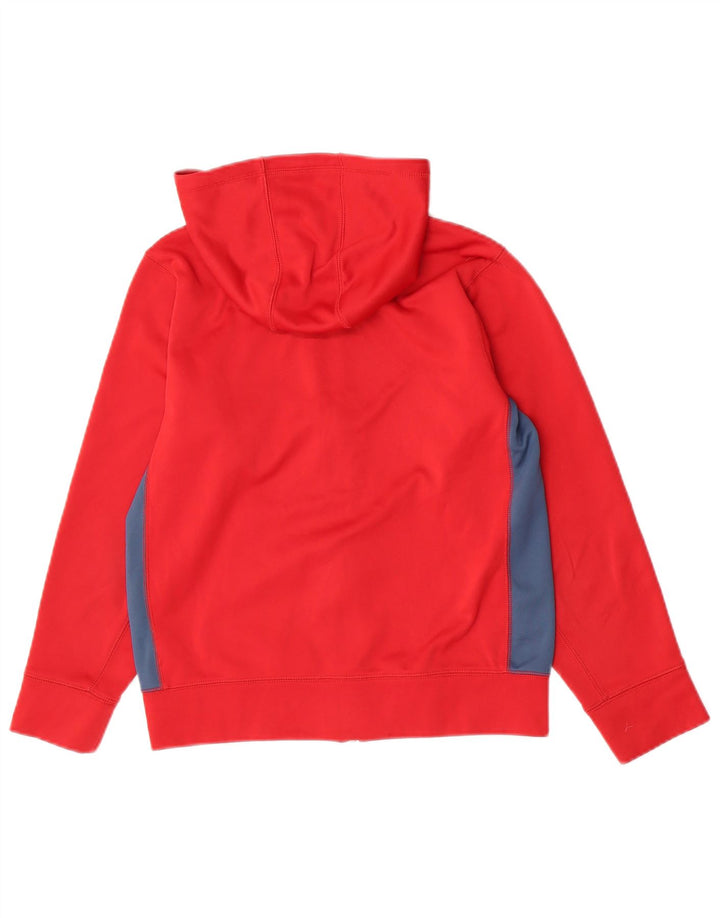 Nike Pull à capuche zippé pour garçon 12-13 ans Grand Rouge Colorblock Polyester