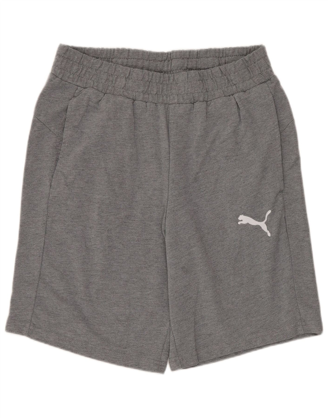 Puma Short de Sport Homme Gris Moyen Coton