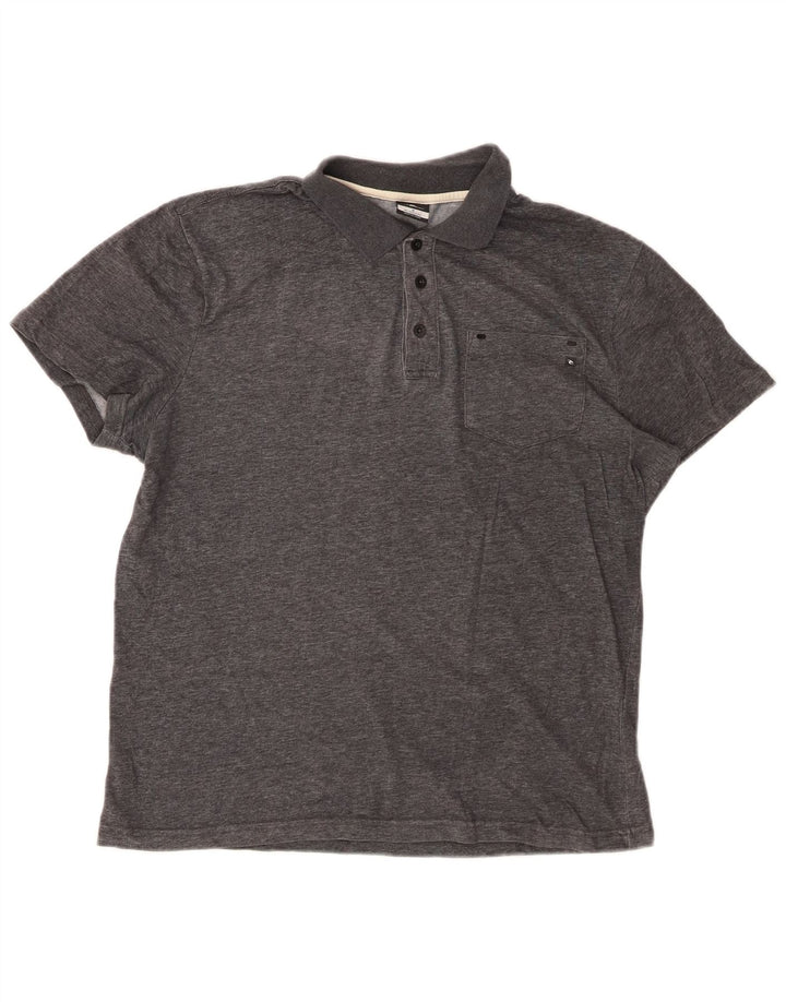 RIP CURL Polo coupe décontractée pour homme en coton gris petit