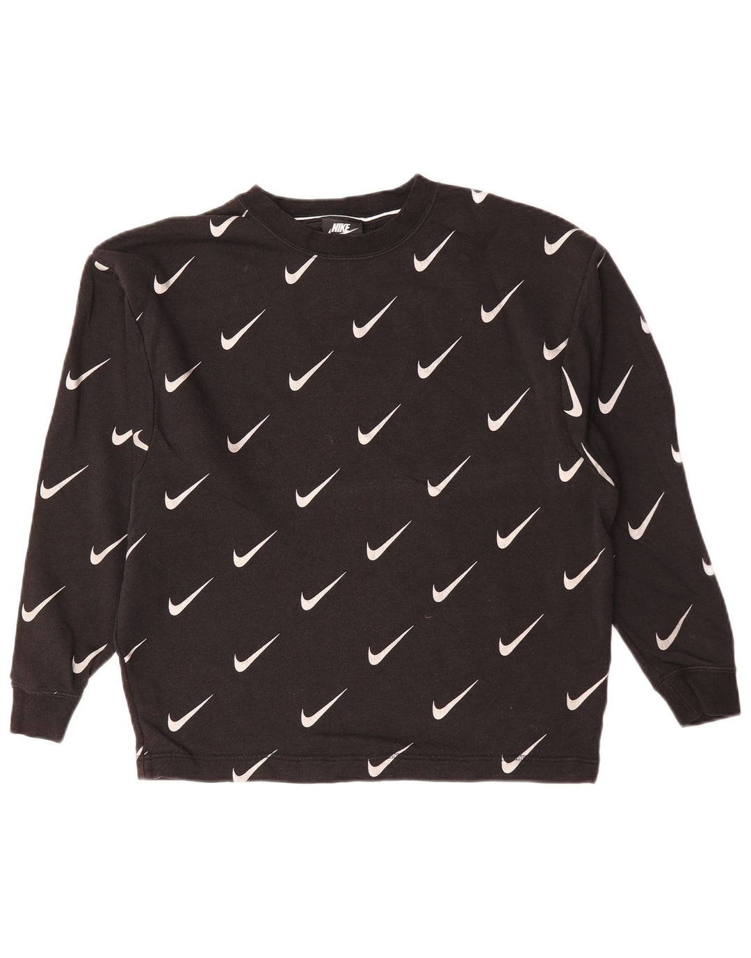 NIKE Sweat-shirt graphique pour homme XS en coton noir