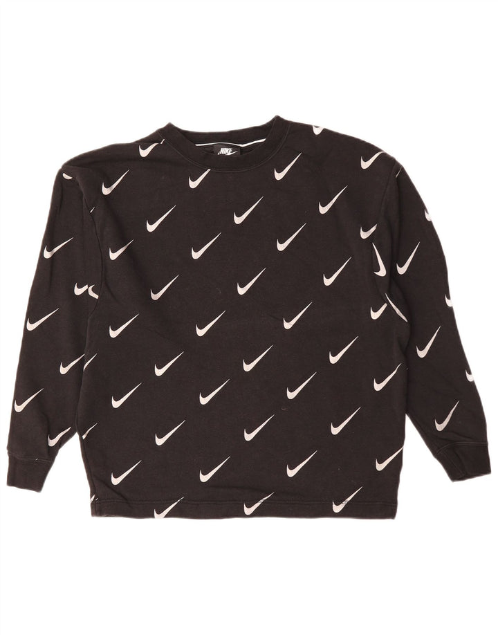 NIKE Sweat-shirt graphique pour homme XS en coton noir