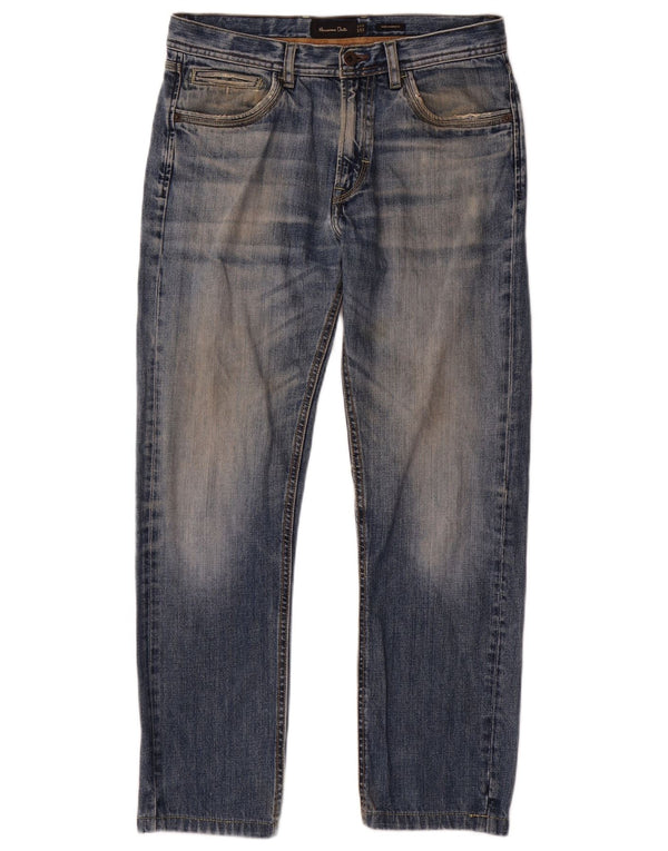 Massimo Dutti Jean droit pour homme EU 40 Medium W31 L28 Bleu