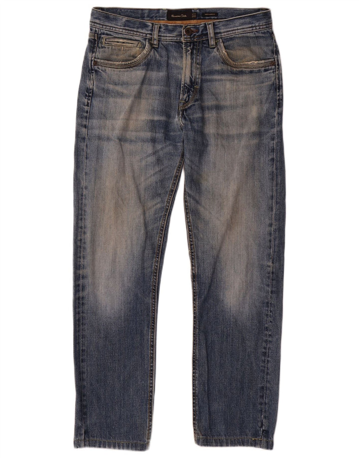 Massimo Dutti Jean droit pour homme EU 40 Medium W31 L28 Bleu