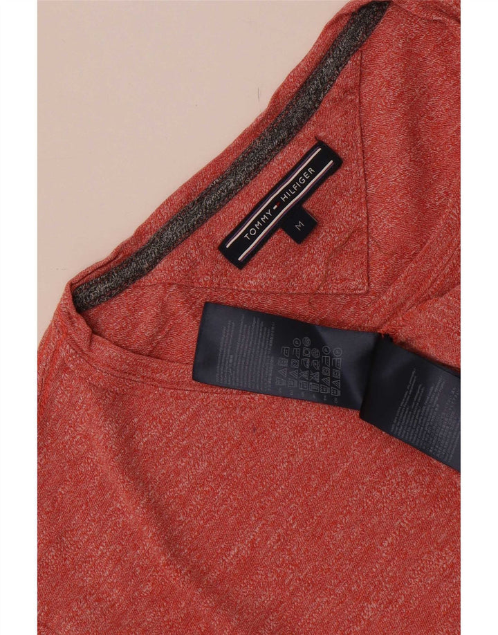 Tommy Hilfiger T-Shirt Homme Rouge Moyen Moucheté Coton