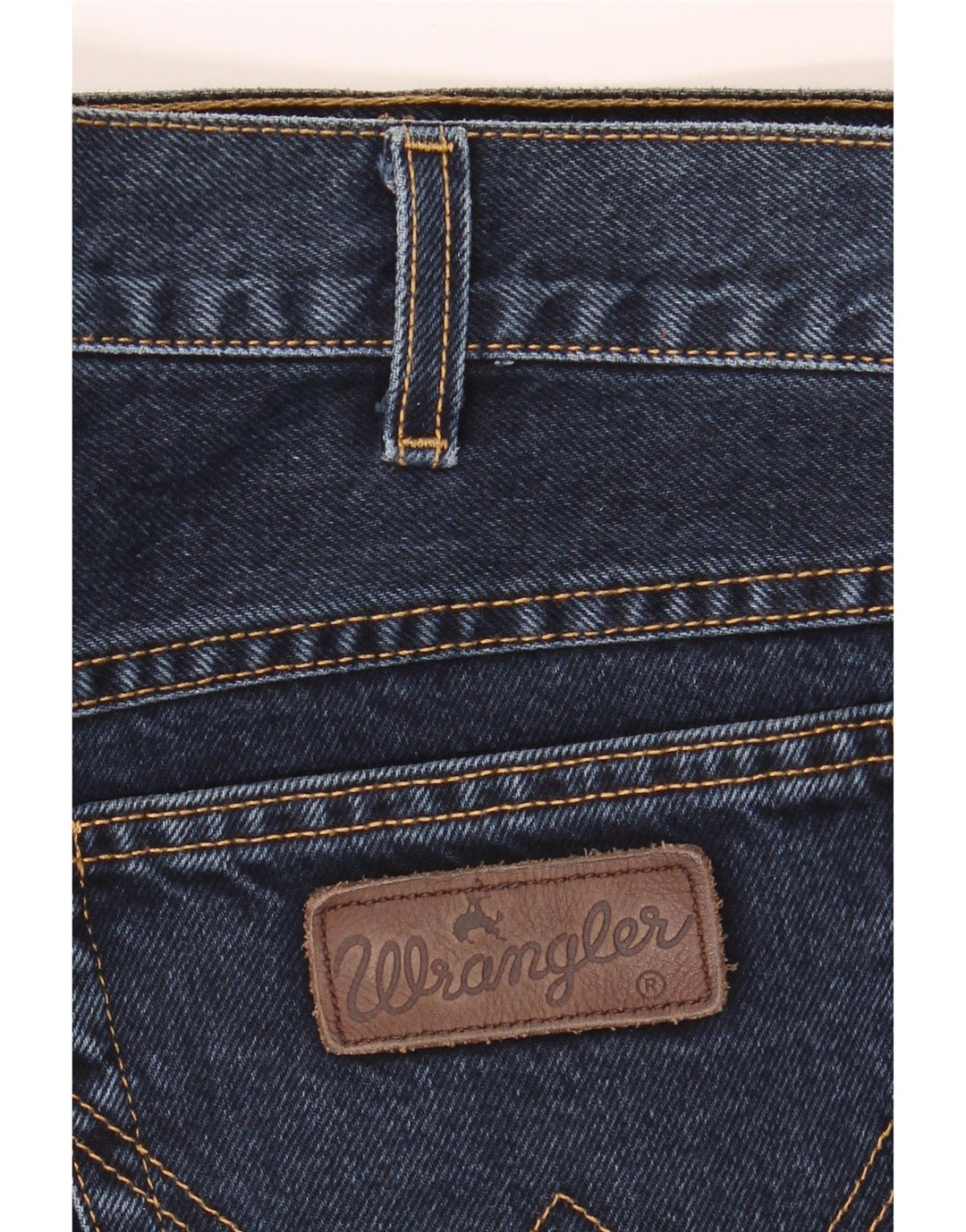 WRANGLER Mens Straight Jeans W40 L28 Navy Blue Vintage Wrangler and Second-Hand Wrangler from Messina Hembry 