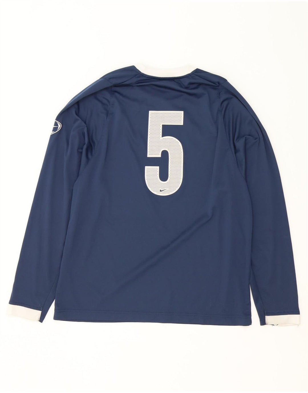 Nike Haut graphique à manches longues pour hommes UK 39/41 Bleu marine moyen Polyester