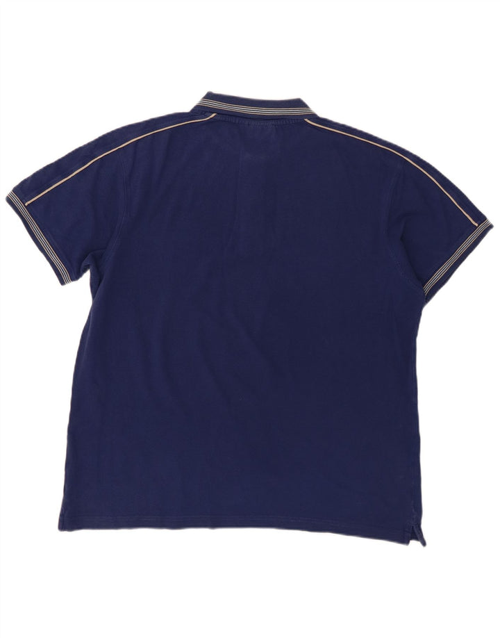 Lotto Polo Homme Bleu Marine Moyen Coton