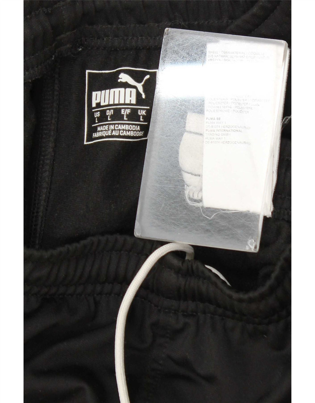 Puma Pantalon de survêtement pour homme Taille L Noir Polyester