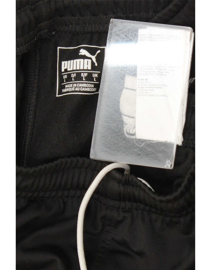 Puma Pantalon de survêtement pour homme Taille L Noir Polyester
