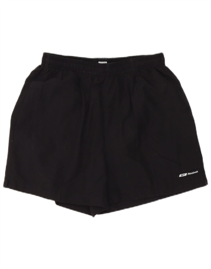 Reebok Short de Sport Homme Noir Moyen Polyester