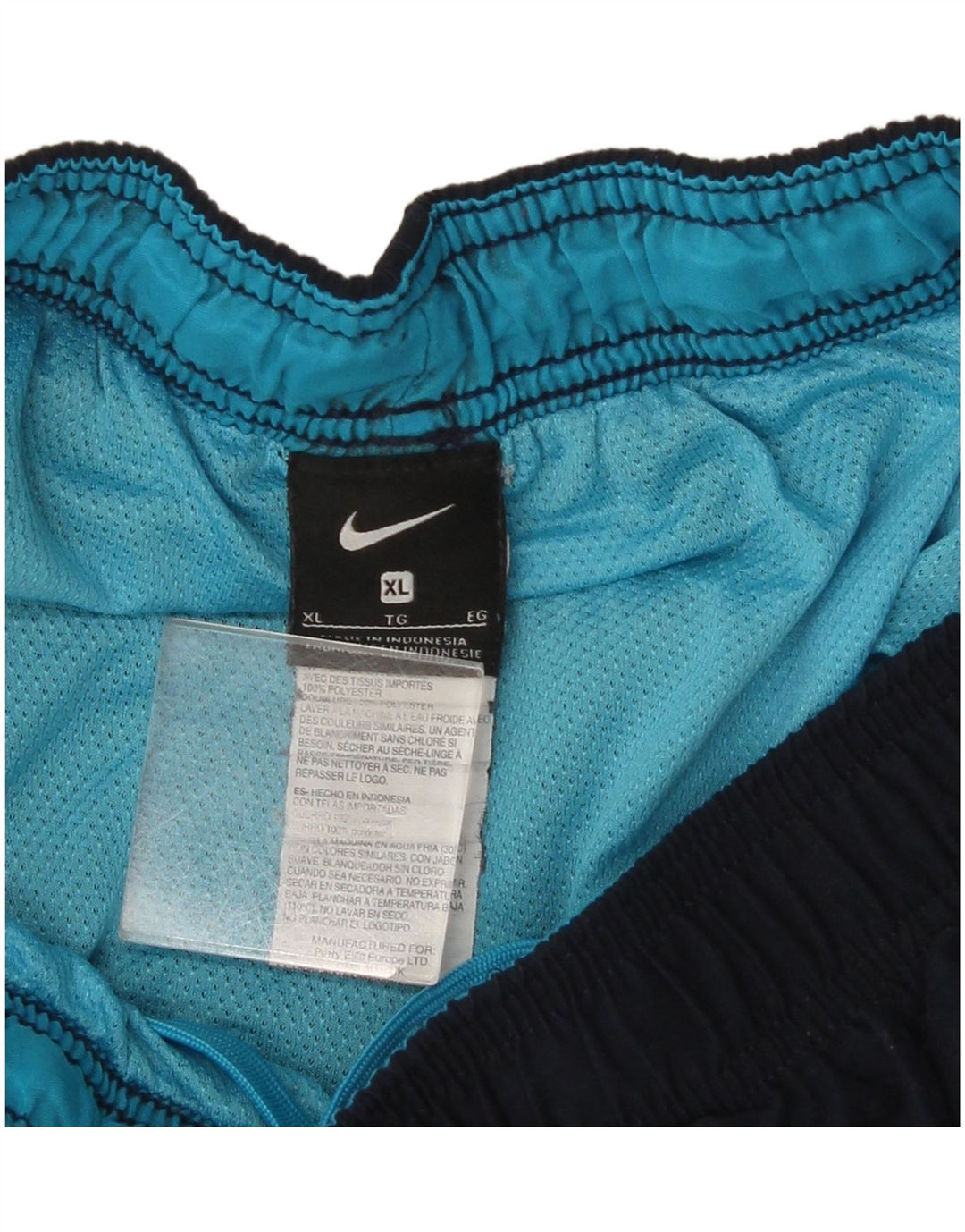 Nike Short de sport garçon 13-14 ans XL Bleu marine Polyester