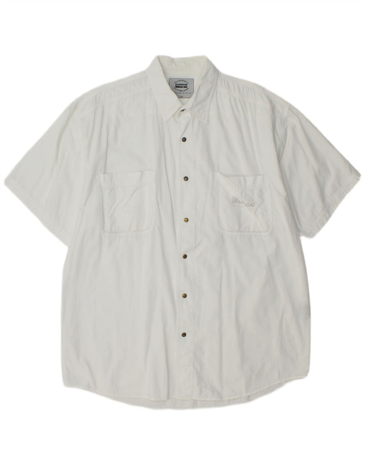 Wrangler Chemise à manches courtes pour homme 2XL en coton blanc