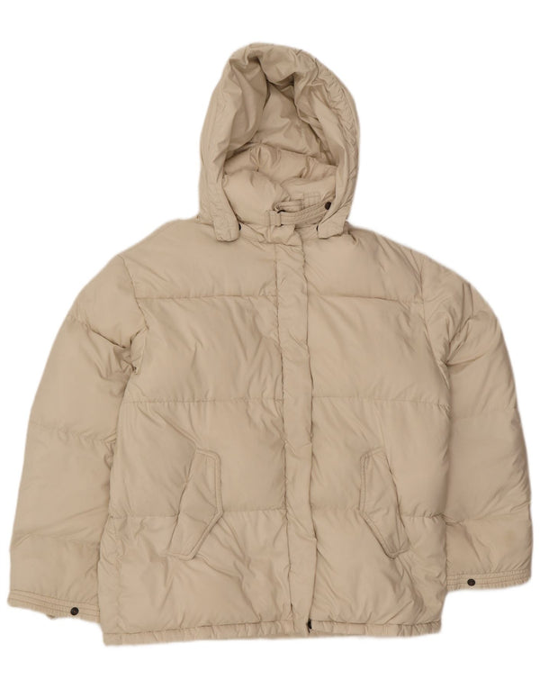 Ciesse Piumini Veste matelassée à capuche pour femme IT 46 Large Polyester blanc cassé