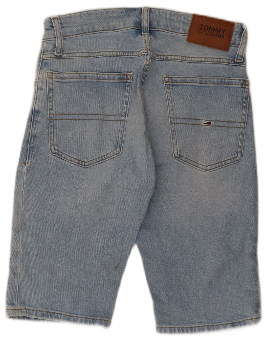 TOMMY HILFIGER Short En Jean Femme W28 Bleu Moyen Coton