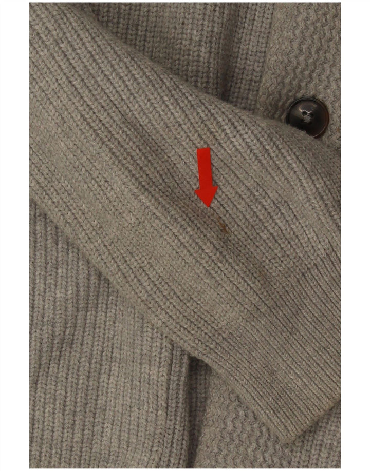 Marks & Spencer Pull Cardigan Homme XL Gris Coton