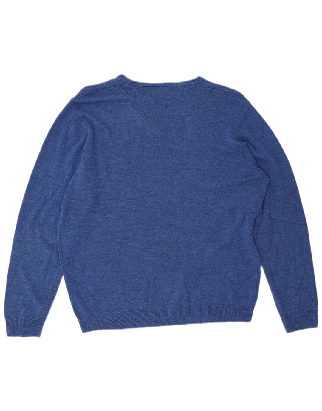 Marks & Spencer Pull col V pour homme 2XL Bleu Acrylique