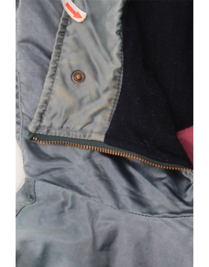 veste coupe-vent surdimensionnée à capuche vintage pour femmes IT 44 Bleu moyen