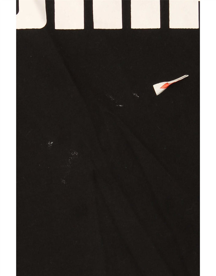 Puma T-shirt graphique pour homme, petit, noir, coton