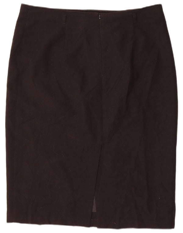 Marks & Spencer Jupe crayon pour femme UK 16 Large W34 Noir Polyester