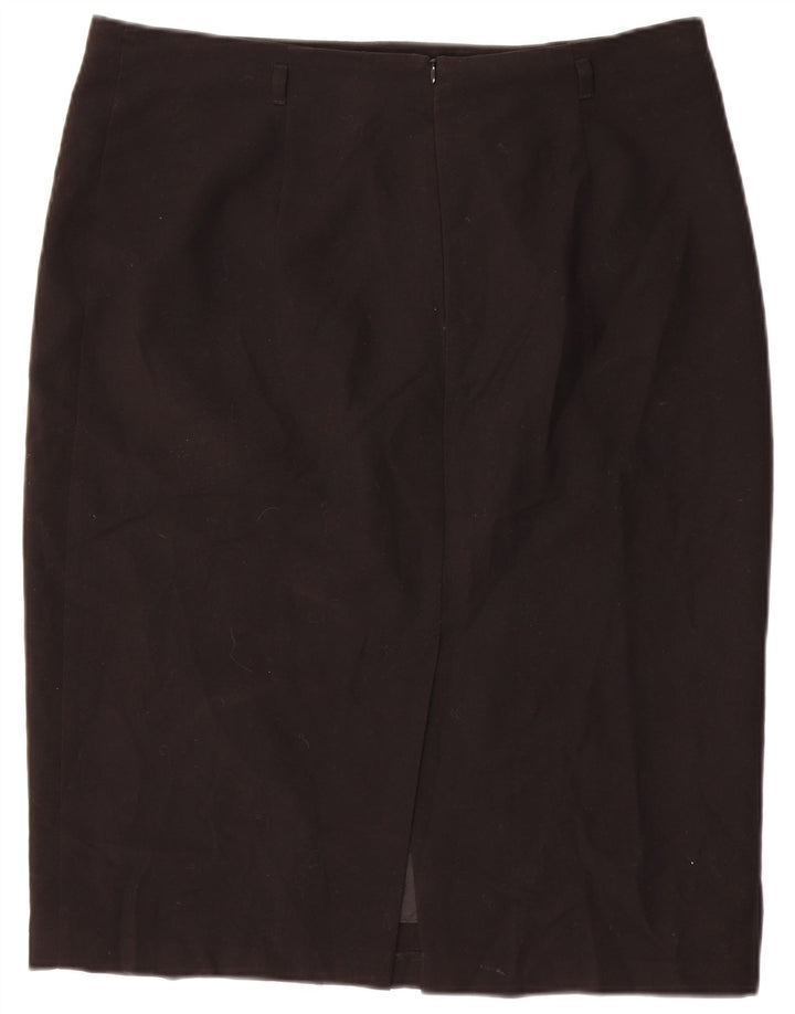 Marks & Spencer Jupe crayon pour femme UK 16 Large W34 Noir Polyester
