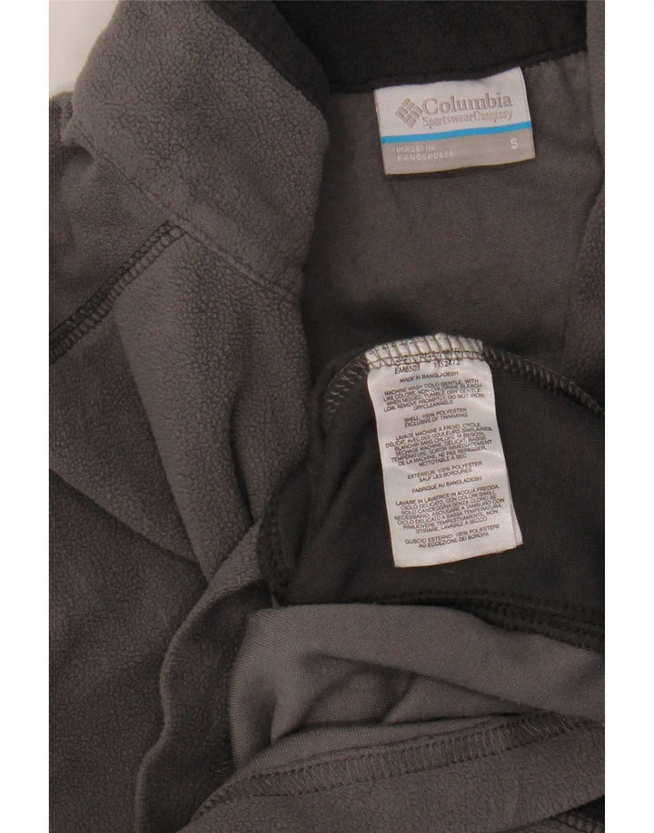 Columbia Pull Polaire à Col Zippé pour Homme Petit Gris Colorblock Polyester
