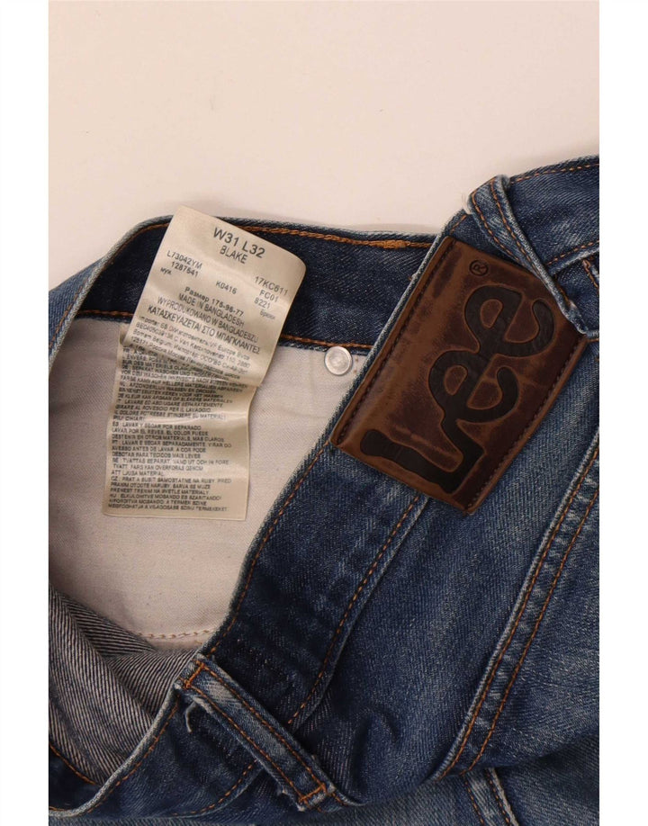Lee Jean Droit Blake Homme W31 L32 Bleu Coton