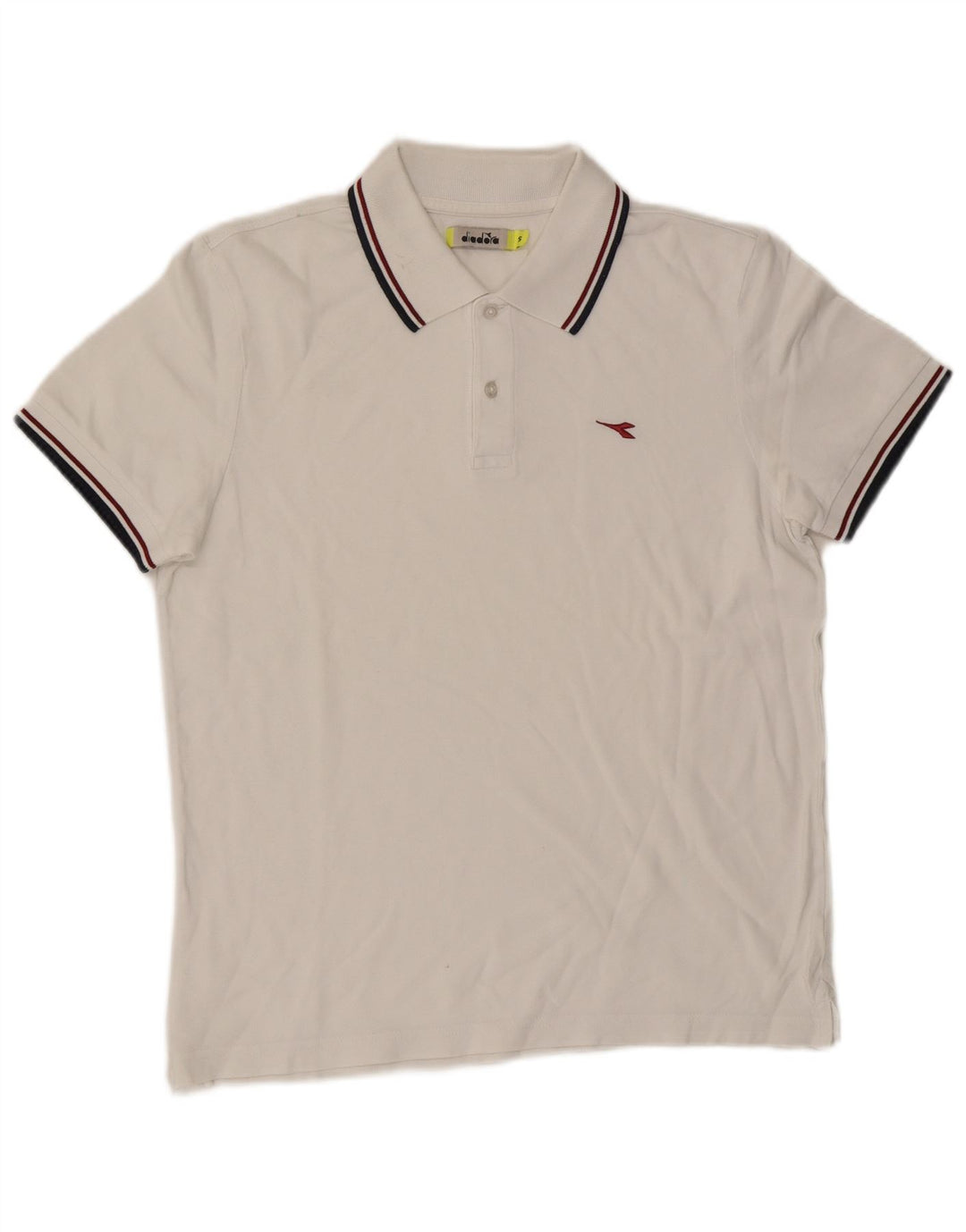 Diadora Polo Homme Petit Blanc