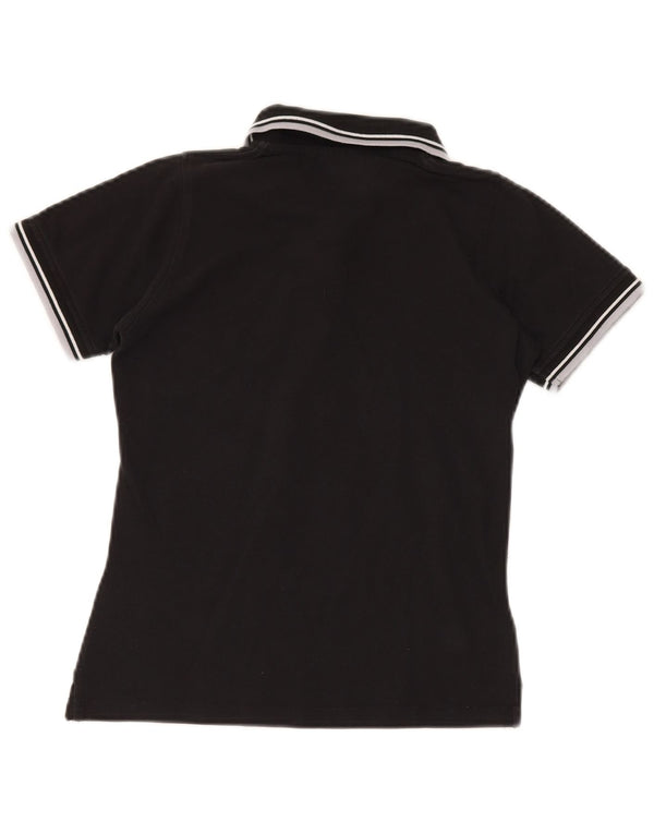 Diadora Polo Femme UK 10 Small Noir Coton